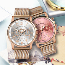 Cargar imagen en el visor de la galería, Luxury Quartz Sport Military Stainless Steel Dial Leather Band Wrist Watch