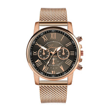 Cargar imagen en el visor de la galería, Luxury Quartz Sport Military Stainless Steel Dial Leather Band Wrist Watch