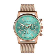 Cargar imagen en el visor de la galería, Luxury Quartz Sport Military Stainless Steel Dial Leather Band Wrist Watch