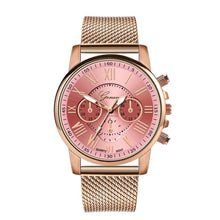 Cargar imagen en el visor de la galería, Luxury Quartz Sport Military Stainless Steel Dial Leather Band Wrist Watch